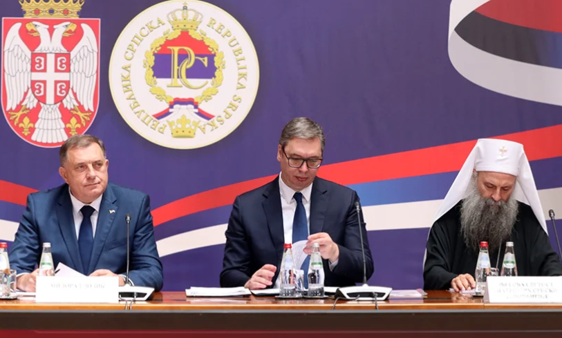 "NIJE LAKO POSLIJE MILETA GOVORITI" Obratio se Vučić na zajedničkoj sjednici vlade Srpske i Srbije