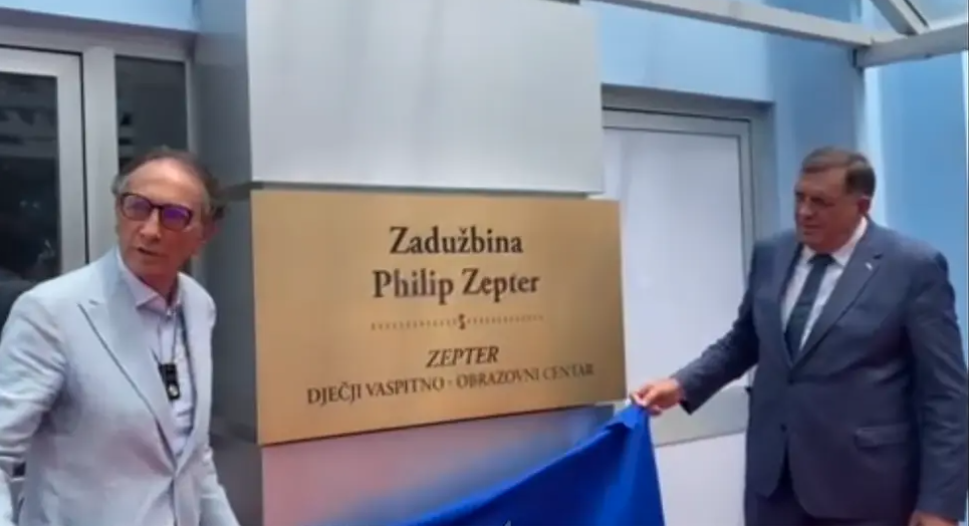 VRTIĆ KAO ZADUŽBINA Dodik i Cepter otkrili ploču na objektu u Kozarskoj Dubici