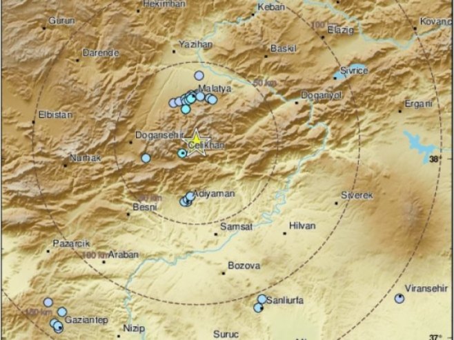 SNAŽAN ZEMLJOTRES POGODIO TURSKU Epicentar 32 km od Malatije
