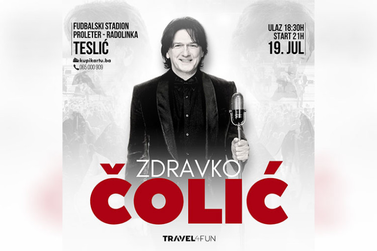 KONCERT LJETA NA STADIONU "RADOLINKA" Zdravko Čolić 19. jula dolazi u Teslić