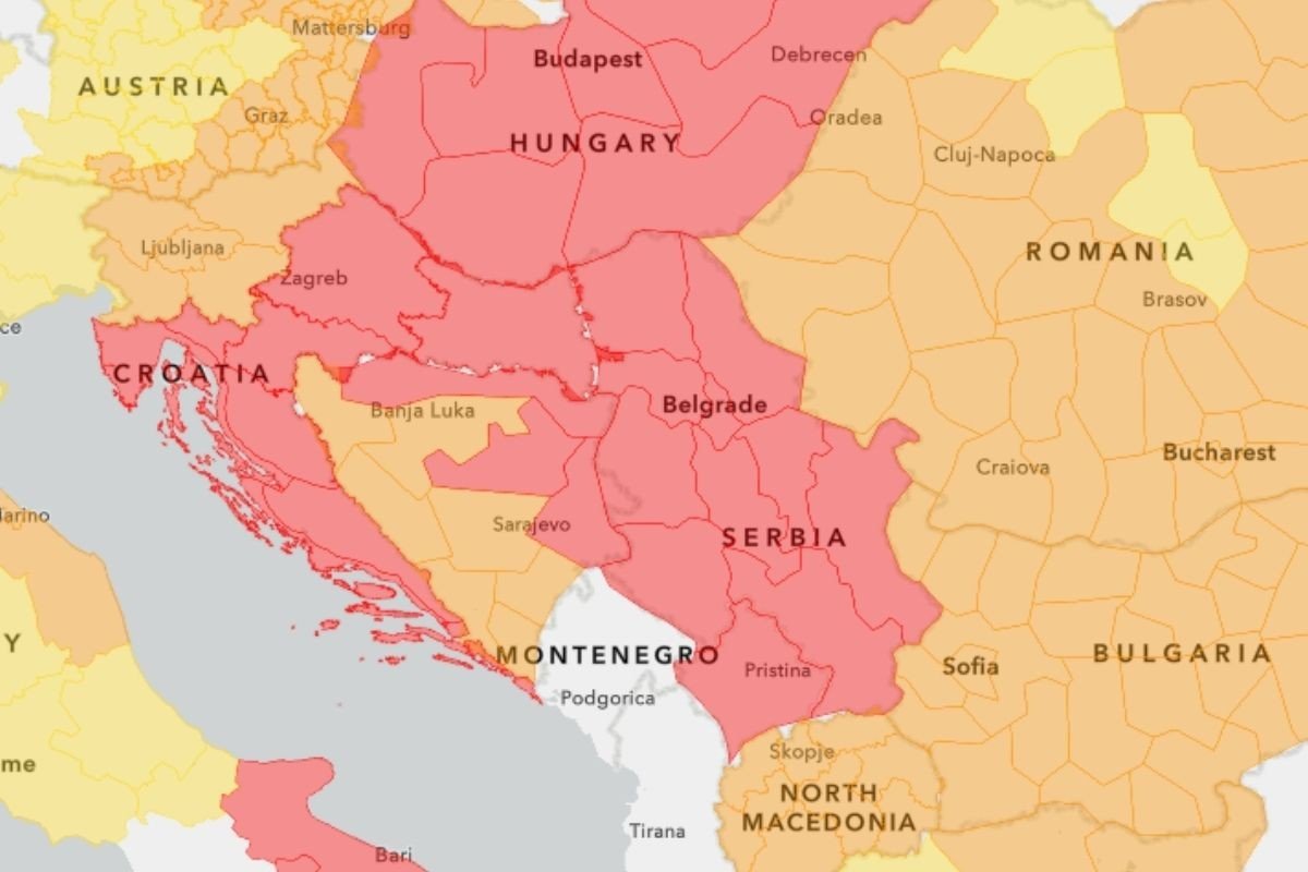UPOZORENJE ZA GRAĐANE Crveni meteoalarm upaljen i danas za dijelove BiH