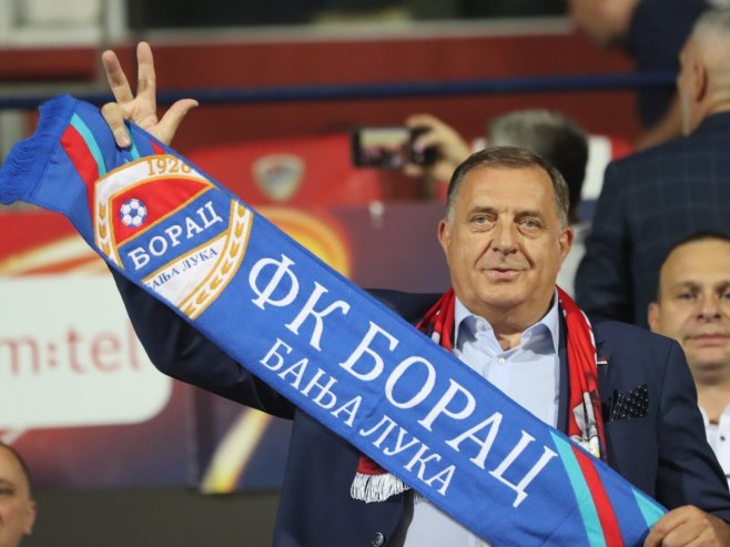 PODRŠKA ZA BANJALUČKI TIM Dodik na tribinama bodri Borac