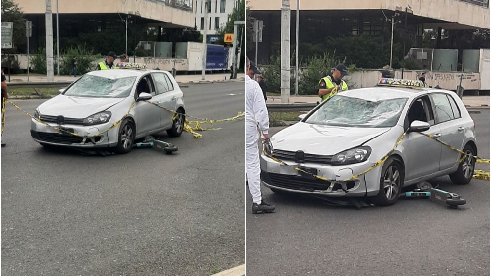 UŽAS U SARAJEVU Teška saobraćajna nesreća, taksista pokosio vozača trotineta