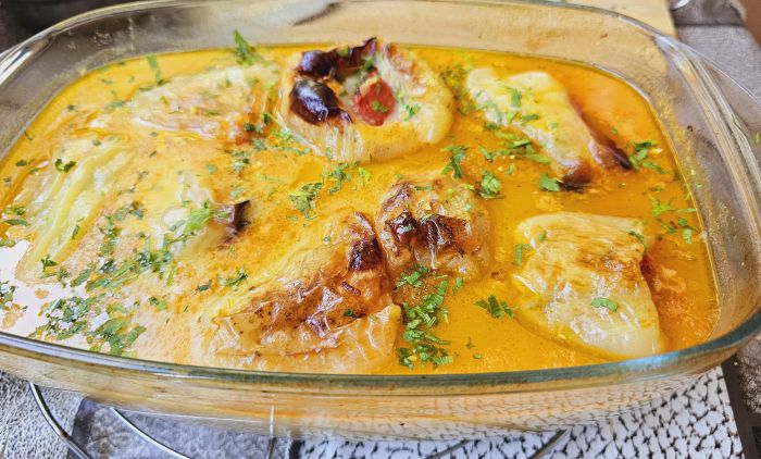 RECEPT ZA POSNE PUNJENE PAPRIKE Prave se u bijelom sosu, a postupak je jednostavan