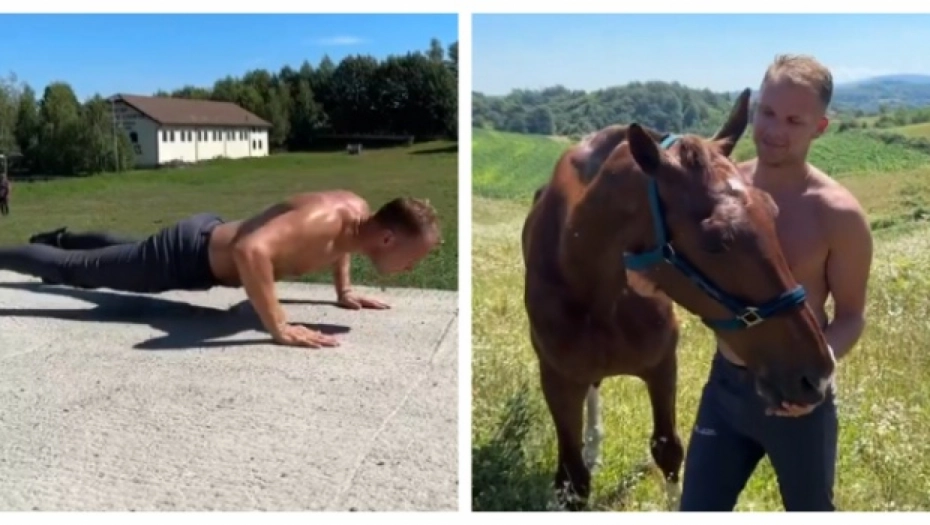 (VIDEO) STANIVUKOVIĆ POKAZAO MIŠIĆE Gradonačelnik skinuo majicu, pa radio sklekove i trbušnjake