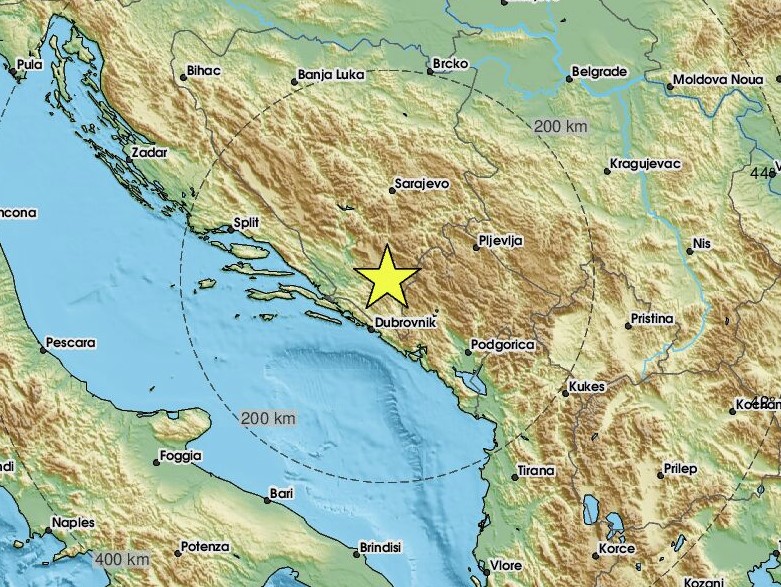 DETALJI ZEMLJOTRESA U BiH Epicentar na 15 km dubine, nema podataka o šteti