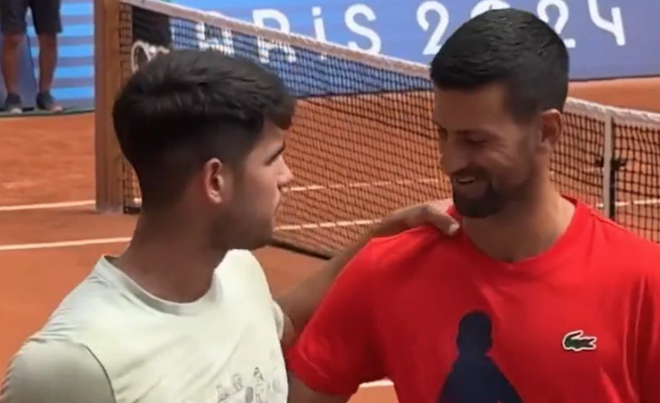 (VIDEO) ALKARAZ IZNENADIO ĐOKOVIĆA NA TRENINGU U PARIZU Ono što je Novak rekao izazvalo je "burnu" reakciju Karlosa