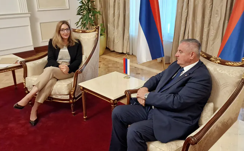 PREMIJER UGOSTIO DIREKTORKU EVROSPKE BANKE ZA OBNOVU I RAZVOJ Višković-Nesl: Nastavak saradnje u energetskom sektoru, kao i oblasti putne infrastrukture