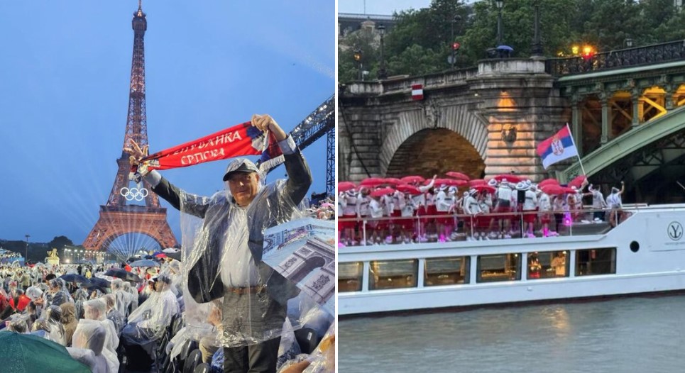 (FOTO) "SVIM SRCEM ZA SRBIJU" Dodik poslao snažnu poruku iz Pariza: Očekujem bogatu "žetvu" medalja