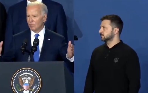 (VIDEO) VIŠE ČAK NI NIJE SMIJEŠNO Novi lapsus Bajdena: Pomiješao Zelenskog i Putina, Kamalu Haris i Trampa