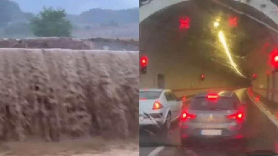 (VIDEO) DRAMATIČNE SCENE IZ SRBIJE Poplavljena autocesta i zatvoren tunel