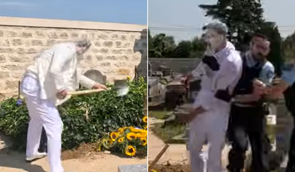 (VIDEO) ŽELIO DA ISKOPA VINSENTA VAN GOGA Umjetnik izvodio performans, policija mu otela lopatu i stavila lisice
