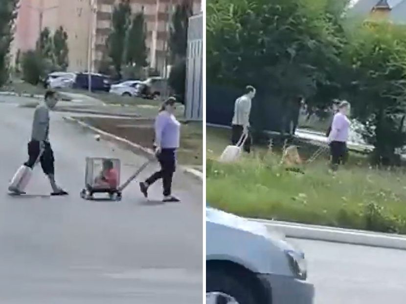 (VIDEO) BIZARNO! SNIMAK KOJI JE POTRESAO INTERNET Roditelji u kavezu provozali dijete