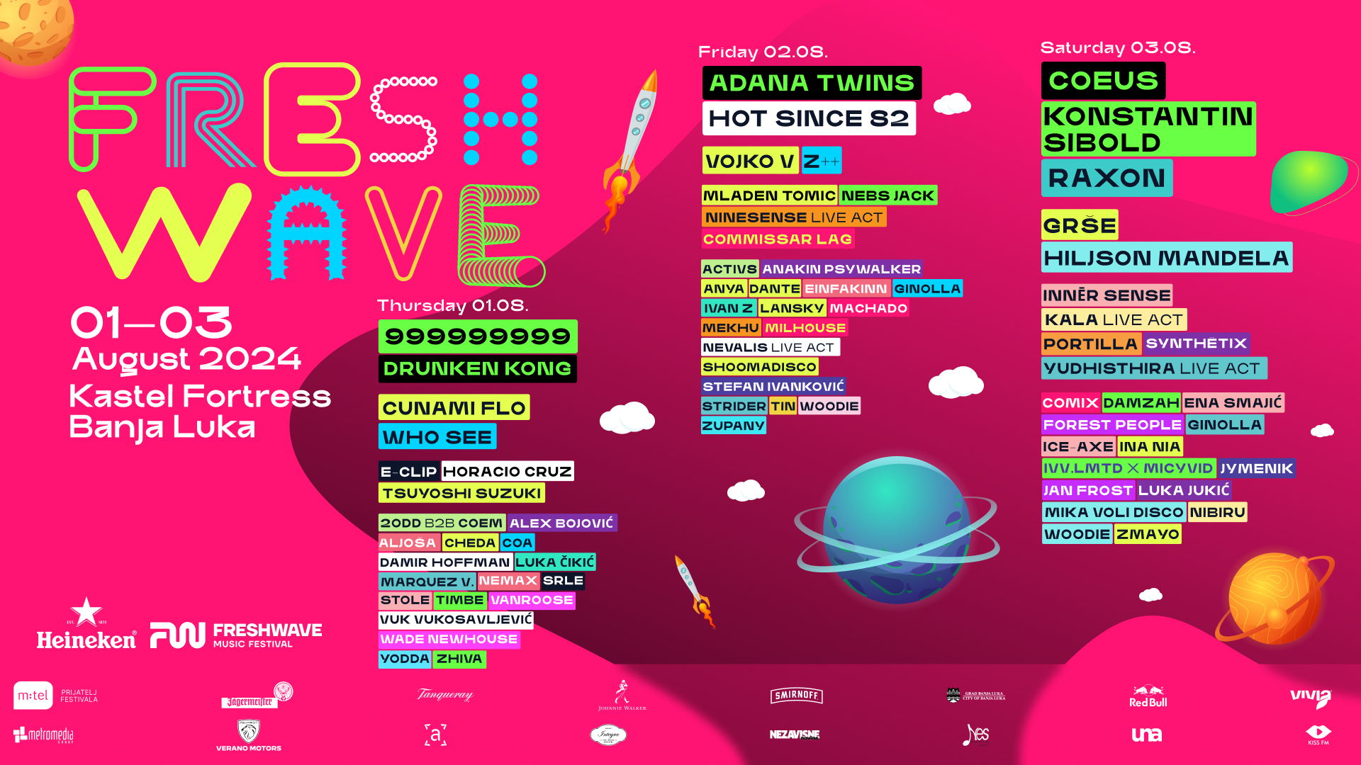 Poznati svi izvođači koji će nastupiti na  Freshwave festivalu 2024!