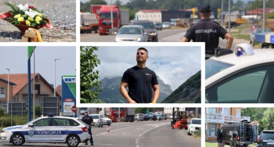 (FOTO) POTRESNI PRIZORI U LOZNICI Cvijeće i svijeće na mjestu gdje je svirepo ubijen policajac