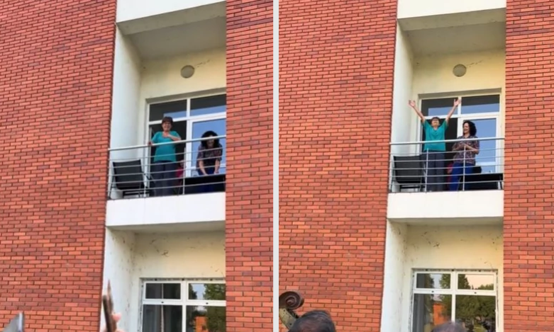 (VIDEO) "IZAĐI MALA, IZAĐI MALA…" Kolege priredile zanimljiv ispraćaj u penziju, Dragica izašla na terasu i zaplakala