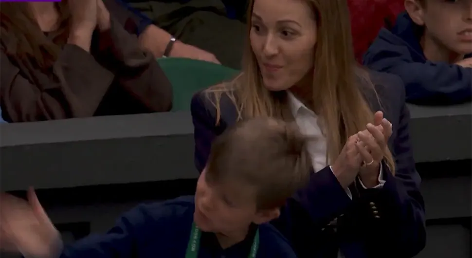 (VIDEO) VIDI SE NA KOGA JE Đokovićev sin Stefan reakcijom na meču oduševio svijet