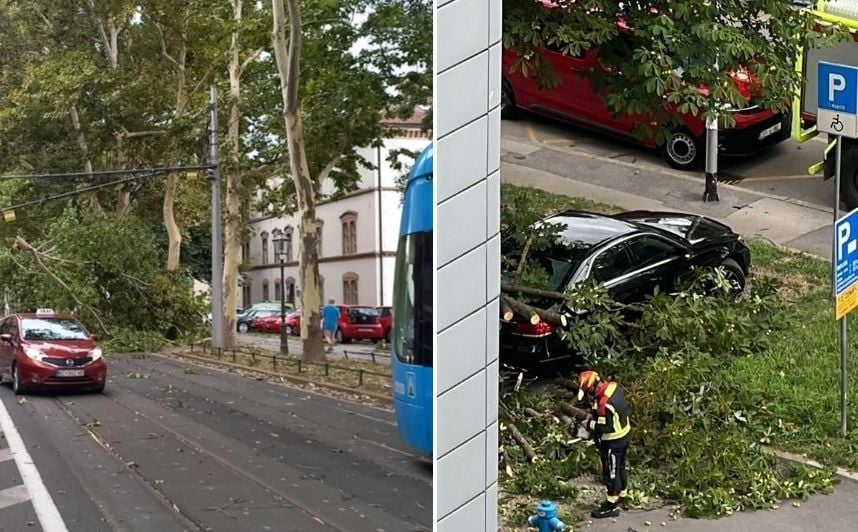 NEVRIJEME HARA REGIJOM, USKORO STIŽE U BiH U Zagrebu padala stabla i letjeli krovovi