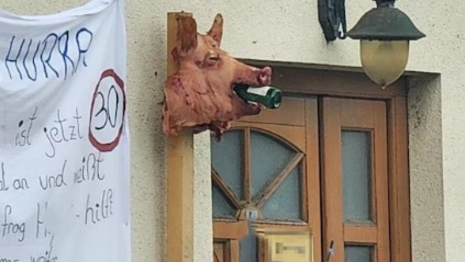 ŠALA POŠLA PO ZLU Nakačili svinjsku glavu na tarabu: Htjeli da iznenade prijatelja, pa razbjesnili društvo za zaštitu životinja