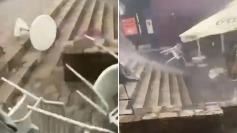 (VIDEO) HAOS U HERCEGOVINI Strašno nevrijeme pogodilo Mostar: Letjeli su stolovi i stolice