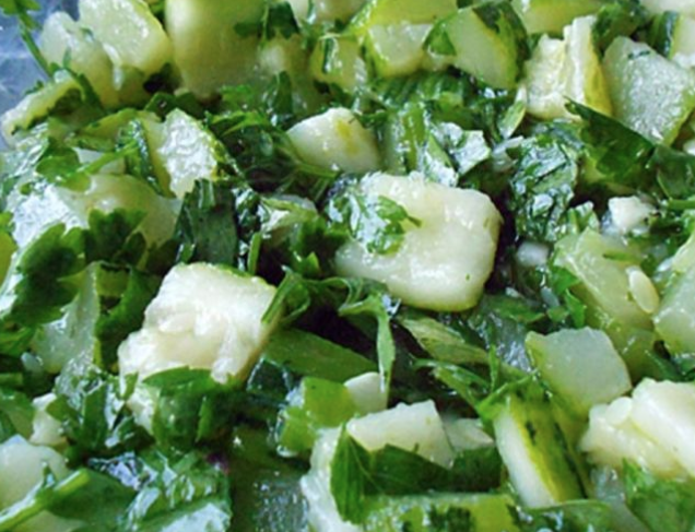 LAGANA VEČERA Salata od barenih tikvica