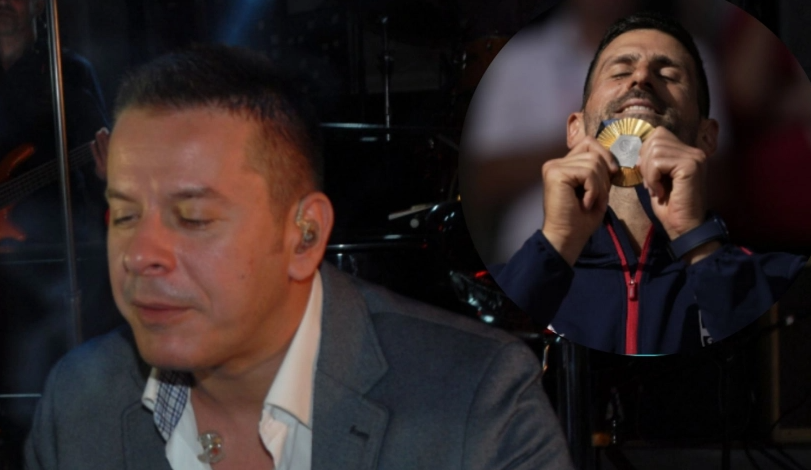 (FOTO) "POZOVI I OVU DVOJICU..."  Vlado Georgiev posvetio koncert Novaku Đokoviću!