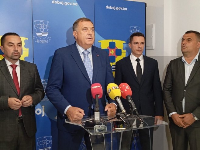 DODIK U DOBOJU: Mnogo realizovanih zajedničkih projekata, zadovoljan sam dinamikom radova