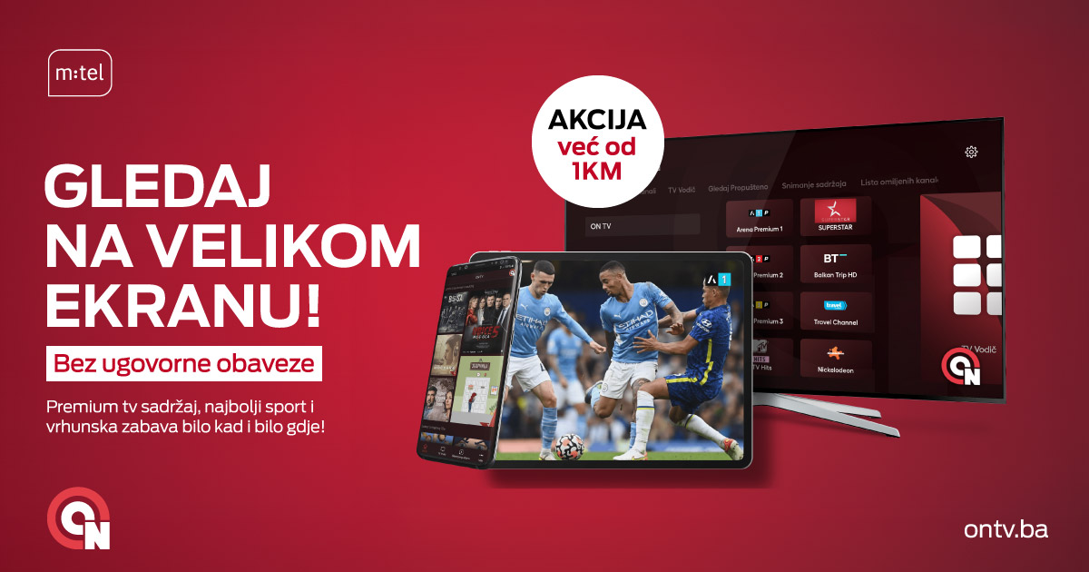 Od sada i na velikom ekranu: Aktivirajte ON TV i zakoračite u svijet TV zabave