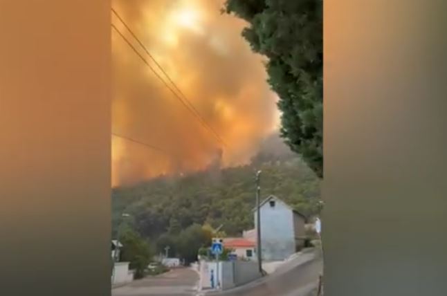 (VIDEO) VELIKI POŽAR KOD SOLINA Vatra se približava kućama