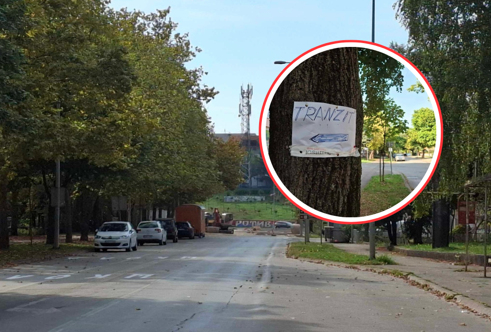 (FOTO) BANJALUČKA DOMIŠLJATOST NA DJELU Nesvakidašnji putokaz u Rosuljama olakšava saobraćaj: Ovo je prečica do Zapadnog tranzita