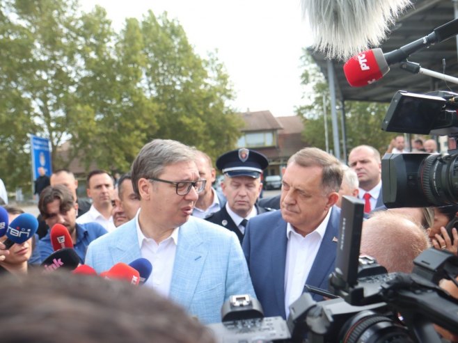 DODIK SA VUČIĆEM Intenziviranje projekata doprinijeće kvalitetnijem povezivanju Srpske i Srbije