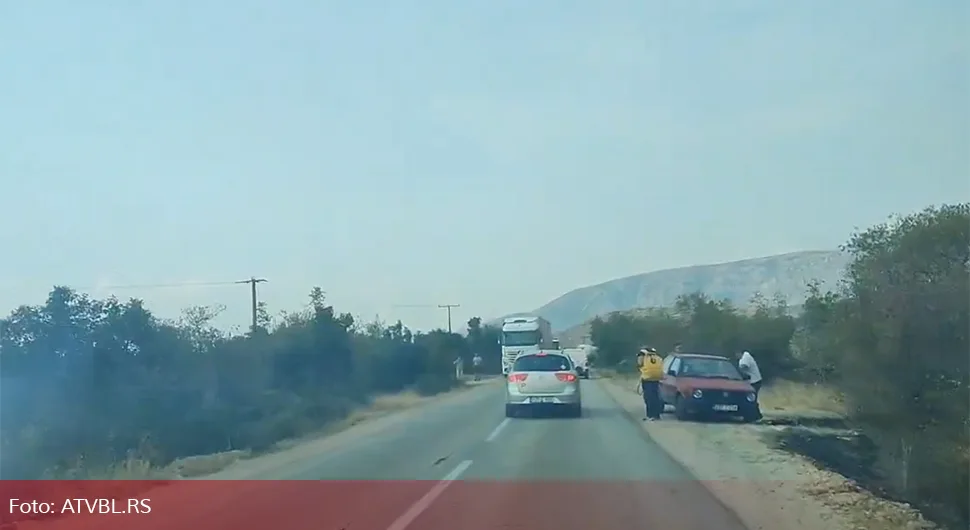 DRAMA KOD LJUBINJA I DALJE TRAJE Saobraćaj u potpunosti obustavljen za teretna vozila zbog požara