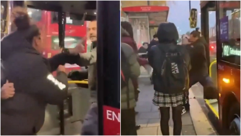 (VIDEO) VOZAČ AUTOBUSA TUČE ŽENU Brutalno je gurao, dok je ona pokušavala da uđe u vozilo: Zastrašujuće scene uznemirile javnost