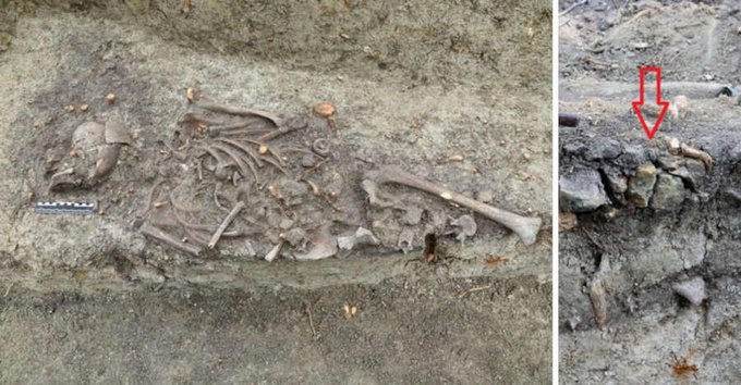 (FOTO) SAHRANJENO KAO VAMPIR Arheolozi ostali u šoku kada su pronašli grob djeteta iz 13. vijeka