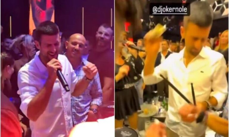 (VIDEO) ŽURKA U BUGARSKOJ Đoković napravio šou: Uhvatio se mikrofona i zaradio bakšiš