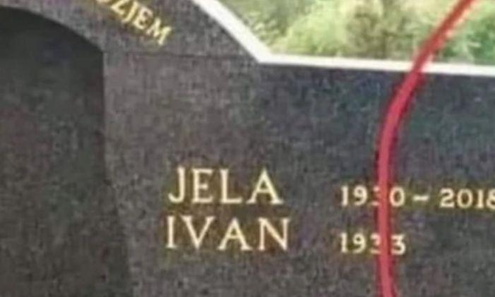 (FOTO) ONO ŠTO JE JEDAN HRVAT POKOJNOJ ŽENI STAVIO NA SPOMENIK JE TOLIKO BIZARNO, DA SE BALKAN ZABEZEKNUO Da stvar bude još čudnija - napisao je objašnjenje