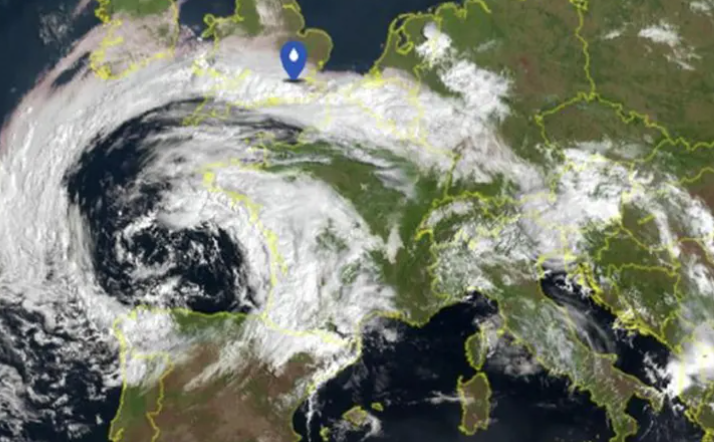 ''ZAVRTIO'' SE SNAŽAN CIKLON NAD ЕVROPOM Značajan pad temperature!