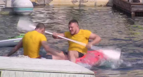 (VIDEO) URNEBESNO! Uroš Stanić, Lule Bahanalija i Gastoz popadali kao svijeće u vodu, pa sve doveli do suza