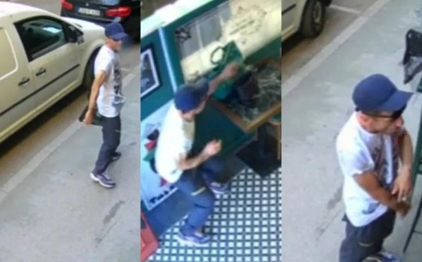 (VIDEO) KRAĐA U CENTRU SARAJEVA Prepoznajete li lopova sa snimka?