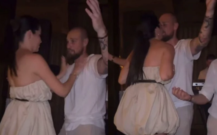 (VIDEO) U PROVODU SAMO PET DANA POSLIJE PORODA Objavljen snimak golmana Rajkovića i supruge sa slavlja