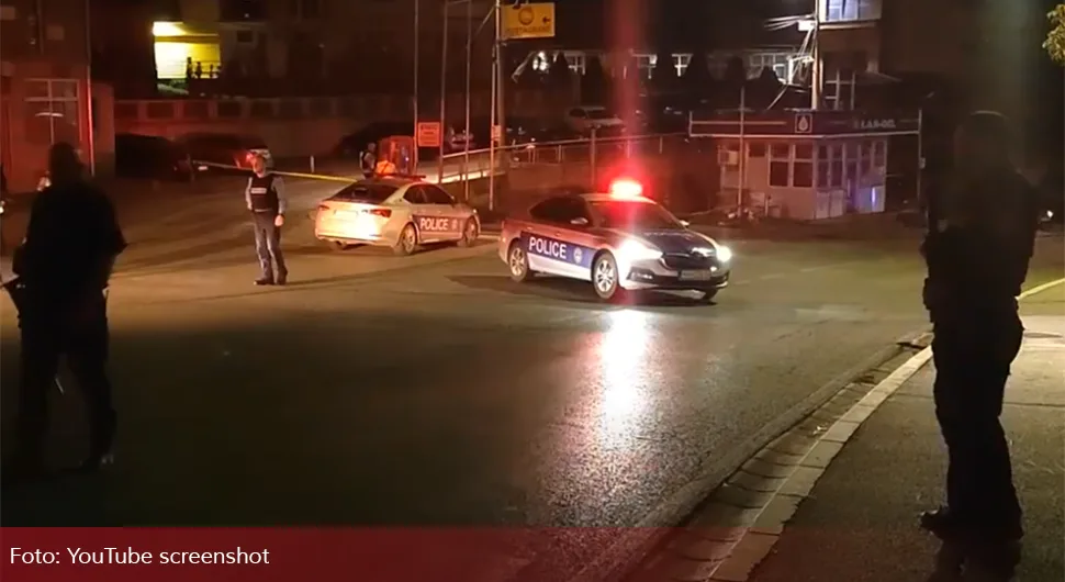 EKSPLOZIJA U ZVEČANU Oštećena benzinska pumpa koju čuvaju policajci