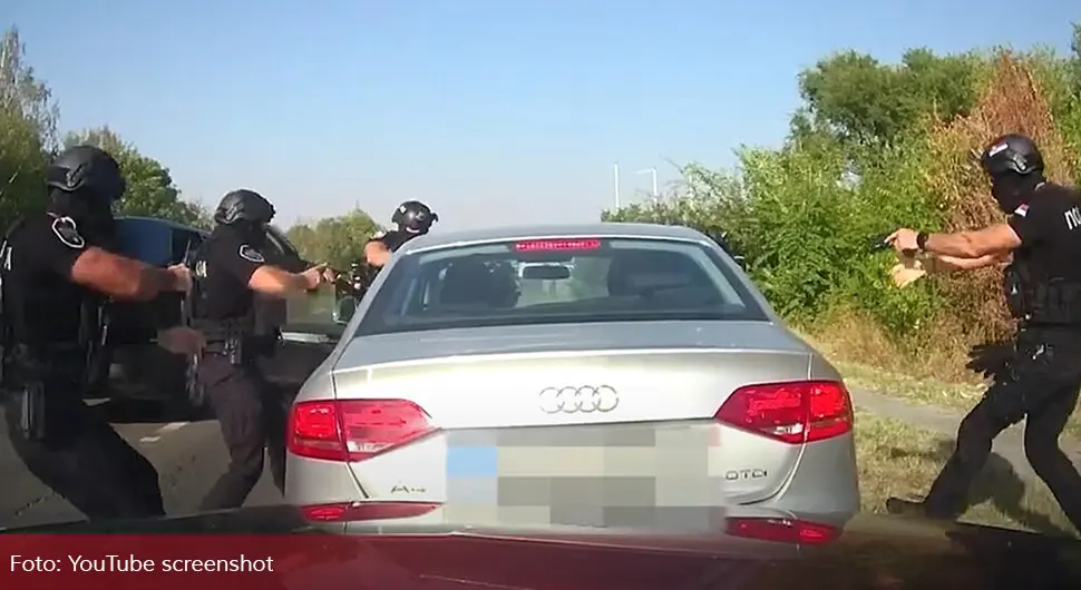 VELIKA POLICIJSKA AKCIJA Pogledajte kako srpski specijalci presreću auto i hapse, poznato ko im je bio meta