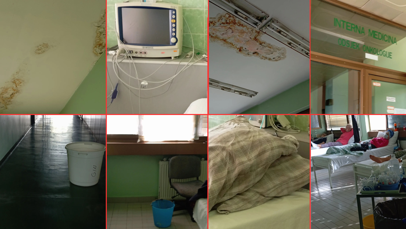 (FOTO) SELOTEJP NA PROZORIMA, KIŠNICA U KANTAMA Vapaj onkoloških pacijenata: Potresni prizori iz prijedorske bolnice