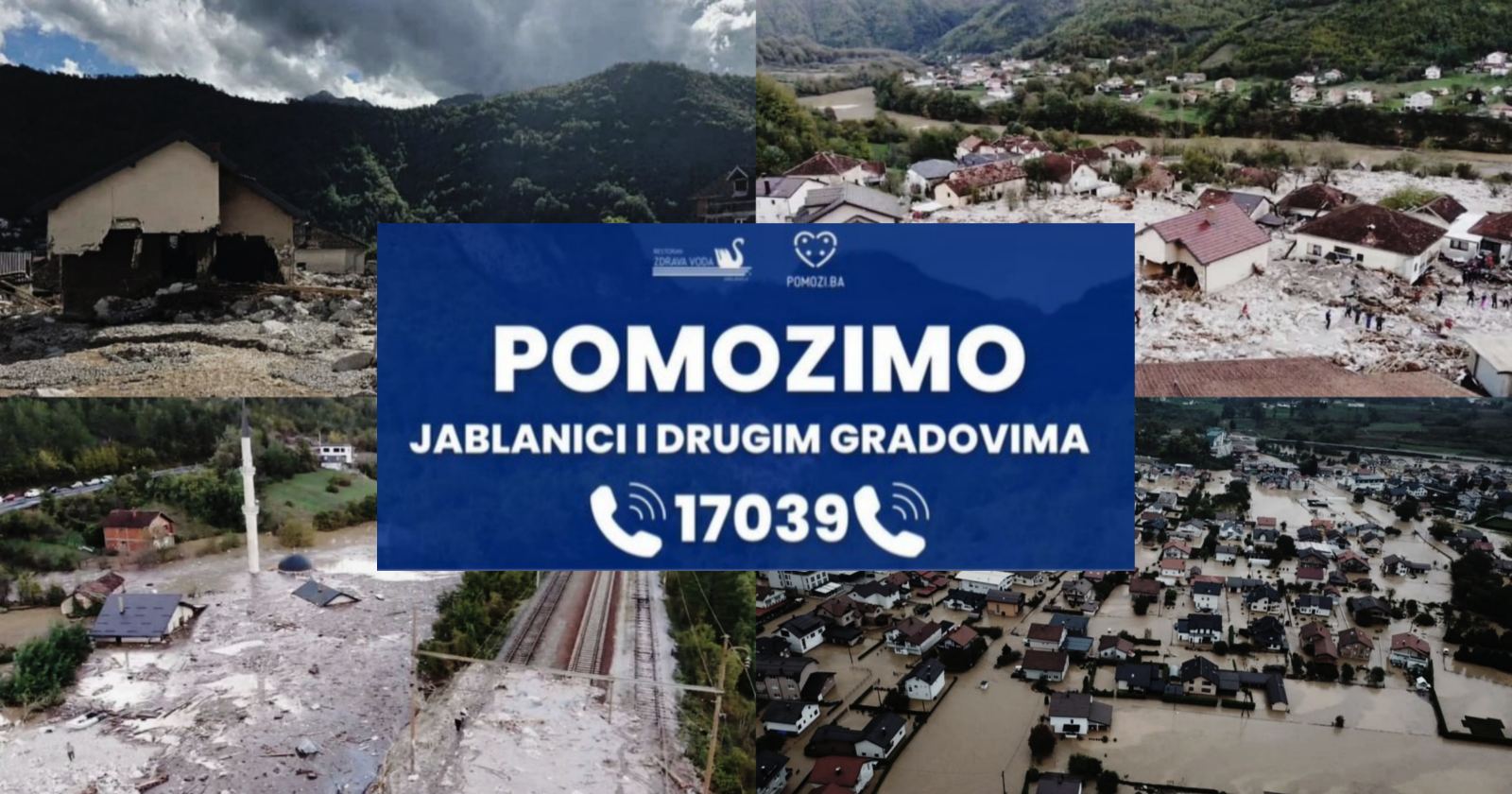 POKAŽIMO HUMANOST I SOLIDARNOST Pokrenut hitan apel za pomoć poplavljenim područjima