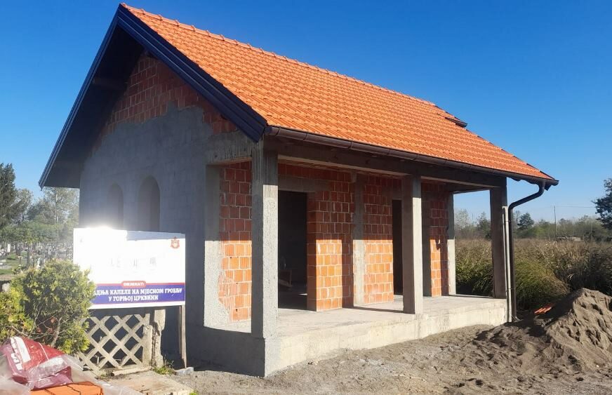 MNOGO ZNAČI MJEŠTANIMA U toku radovi na izgradnji kapele u Gornjoj Crkvini