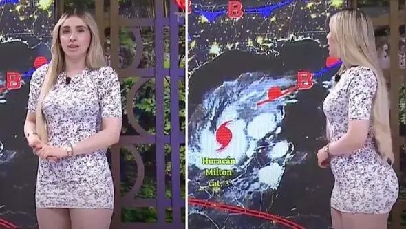 (VIDEO) "MOŽE I KOMETA DA UDARI U ZEMLJU" Voditeljica izvještavala o uraganu u kratkoj haljini pa postala hit