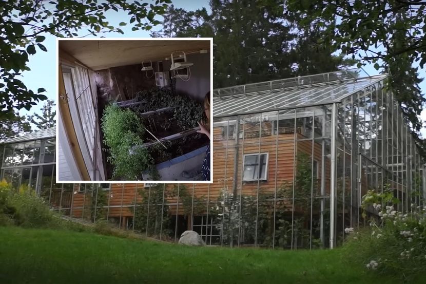 (VIDEO) TEMPERATURA 22 STEPENA CIJELE GODINE Par sagradio kuću unutar staklenika i napravio pravi raj na zemlji