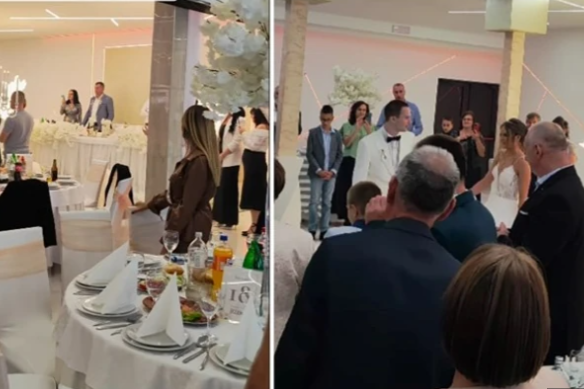 (VIDEO) OVO JOŠ NISMO IMALI PRILIKU DA ČUJEMO Mladenci napravili pravi šou kad su se pojavili pred svatovima sa ovom pjesmom