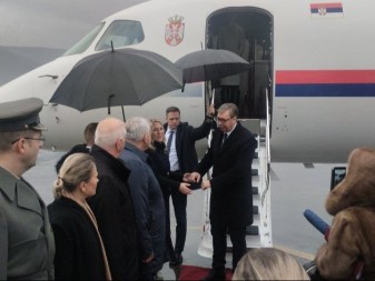 Vučić stigao u Mostar, dočekala ga Željka Cvijanović