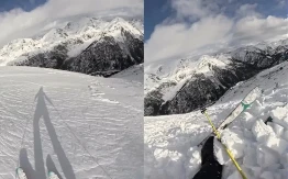 Skijašica umalo stradala na planini: Pokrenula lavinu (VIDEO)
